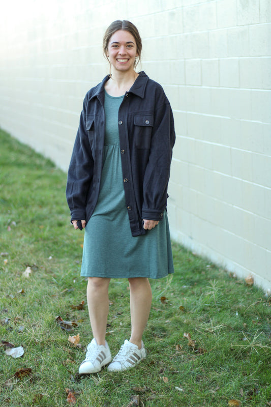 Olive Tee Shirt Dress