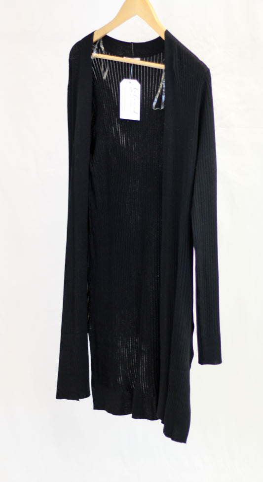 Long Ribbed Duster Cardigan