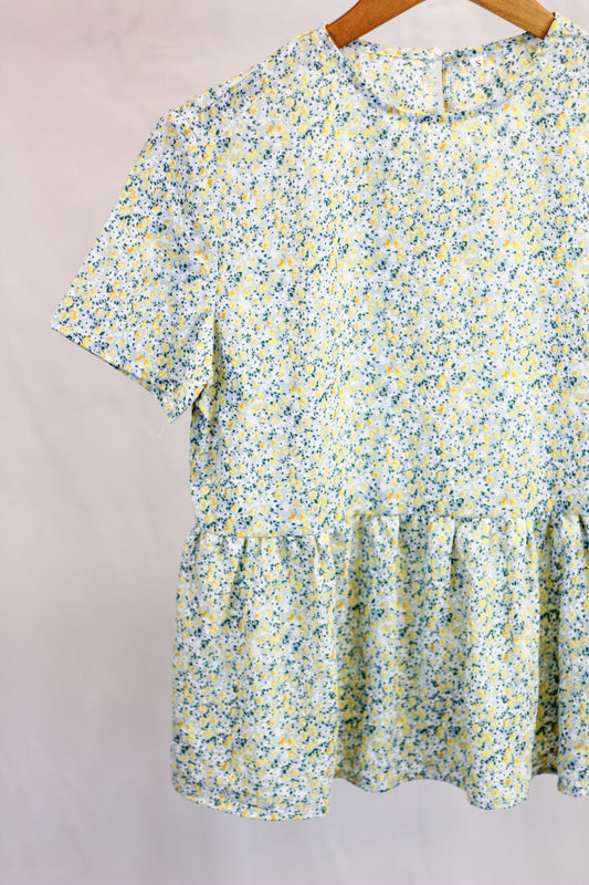 Floral Peplum Blouse