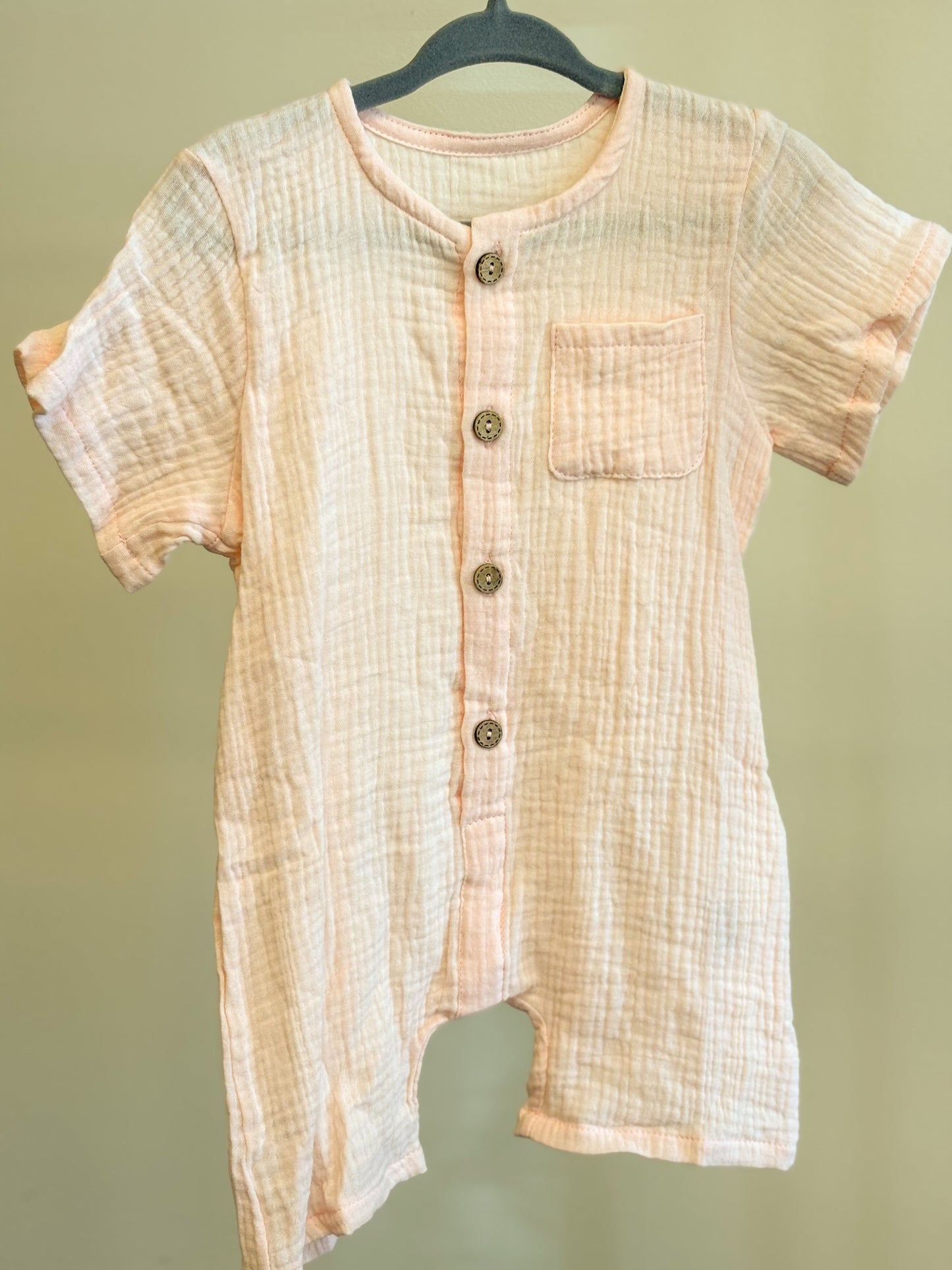 Cotton Muslin Baby Romper