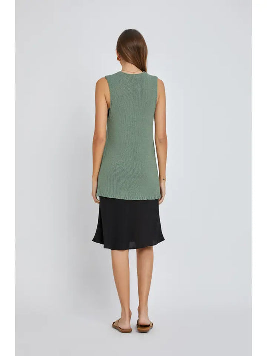 Green Tie Sweater Vest