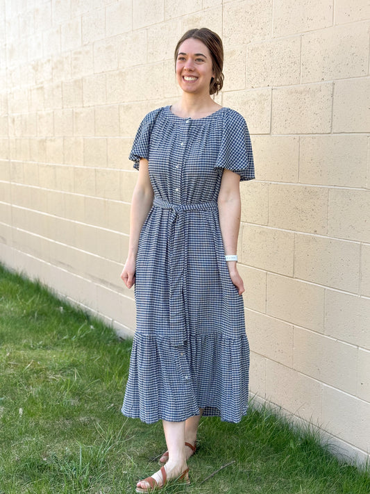 Willow Breeze Plaid Dress