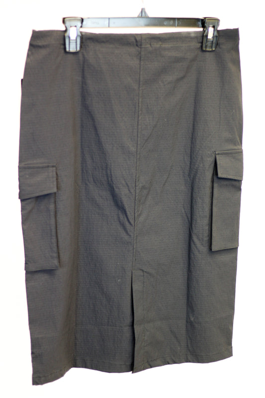 Adjustable Cargo Midi Skirt