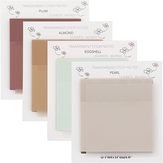 Pastel Transparent Sticky Notes