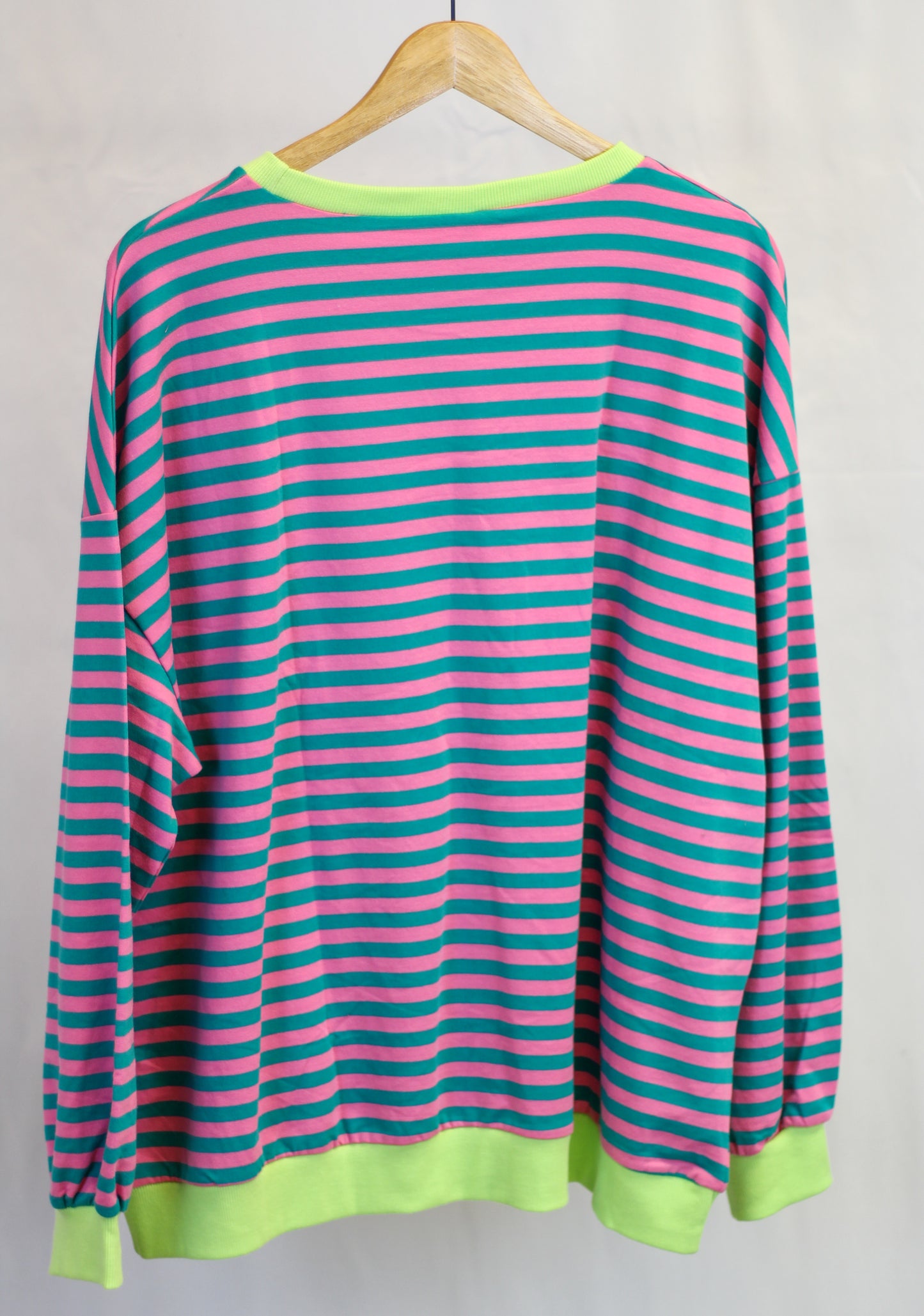 Oversized Striped Long Sleeve Top