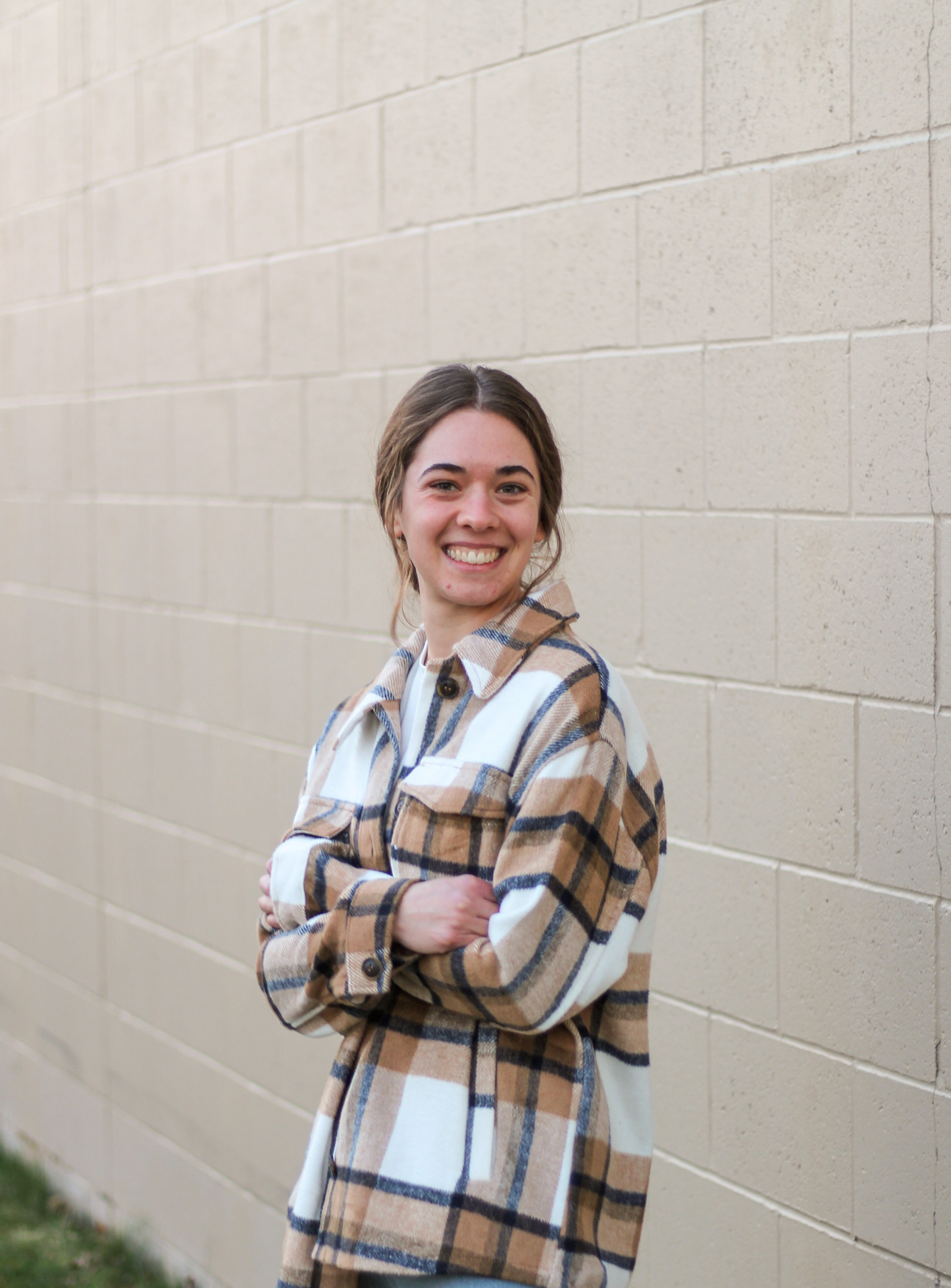 Wool Blend Plaid Shacket