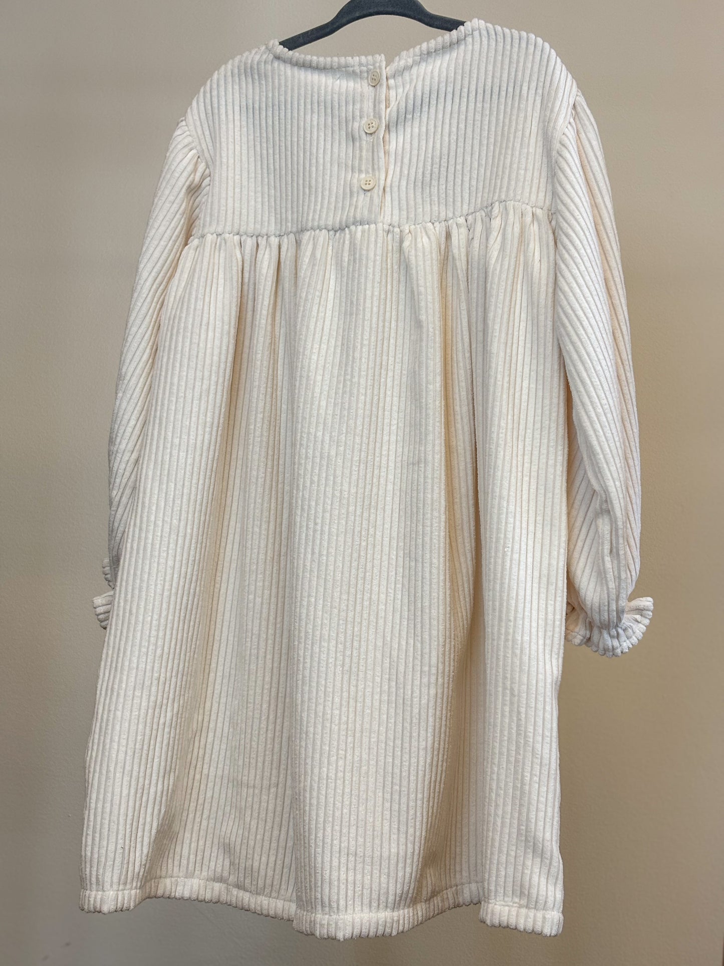 Girls' Corduroy Embroidered Dress