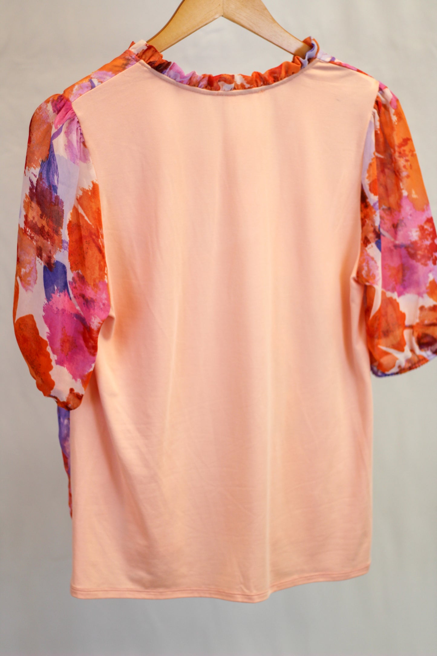 Abstract Floral Printed Top