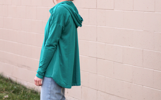 Oversized Flare Hoodie Top