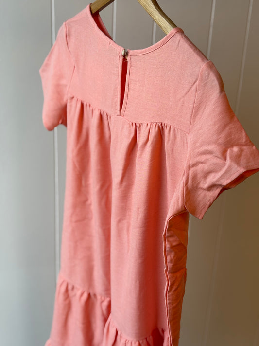 Just Peachy Tiered Dress