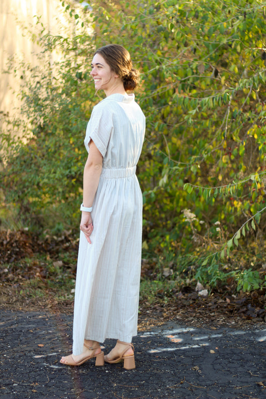 Cotton Twist Midi Dress