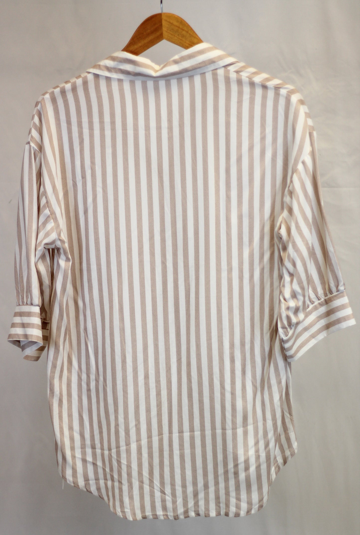 Striped Dolman Short Button Up