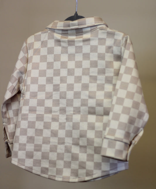 Toddler Checkered Shacket