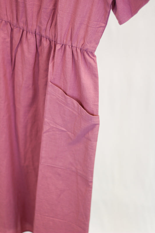 Cotton Rose Colored Dress