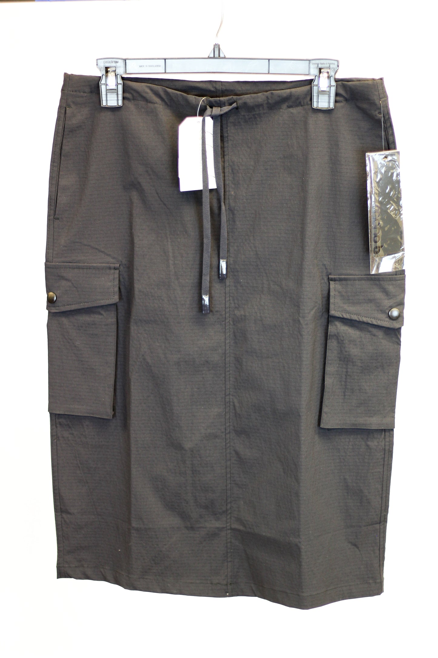 Adjustable Cargo Midi Skirt