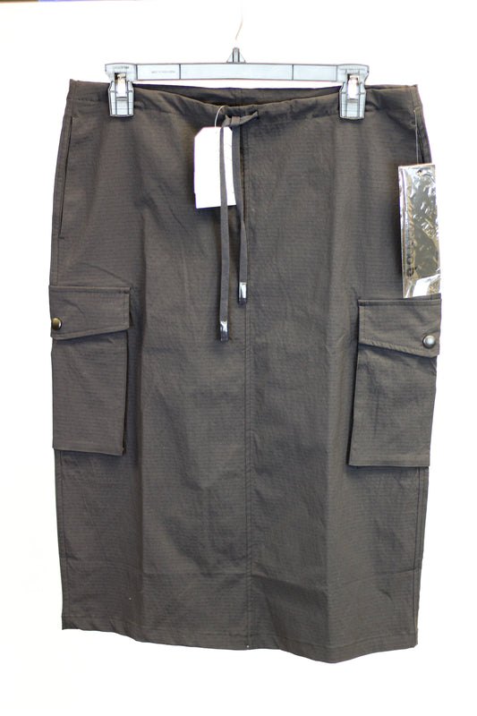 Adjustable Cargo Midi Skirt