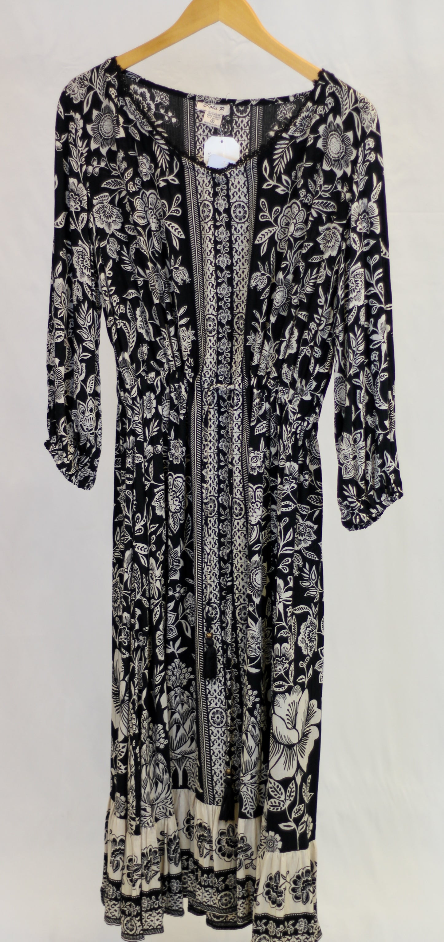 Paisley Long Sleeve Maxi Dress