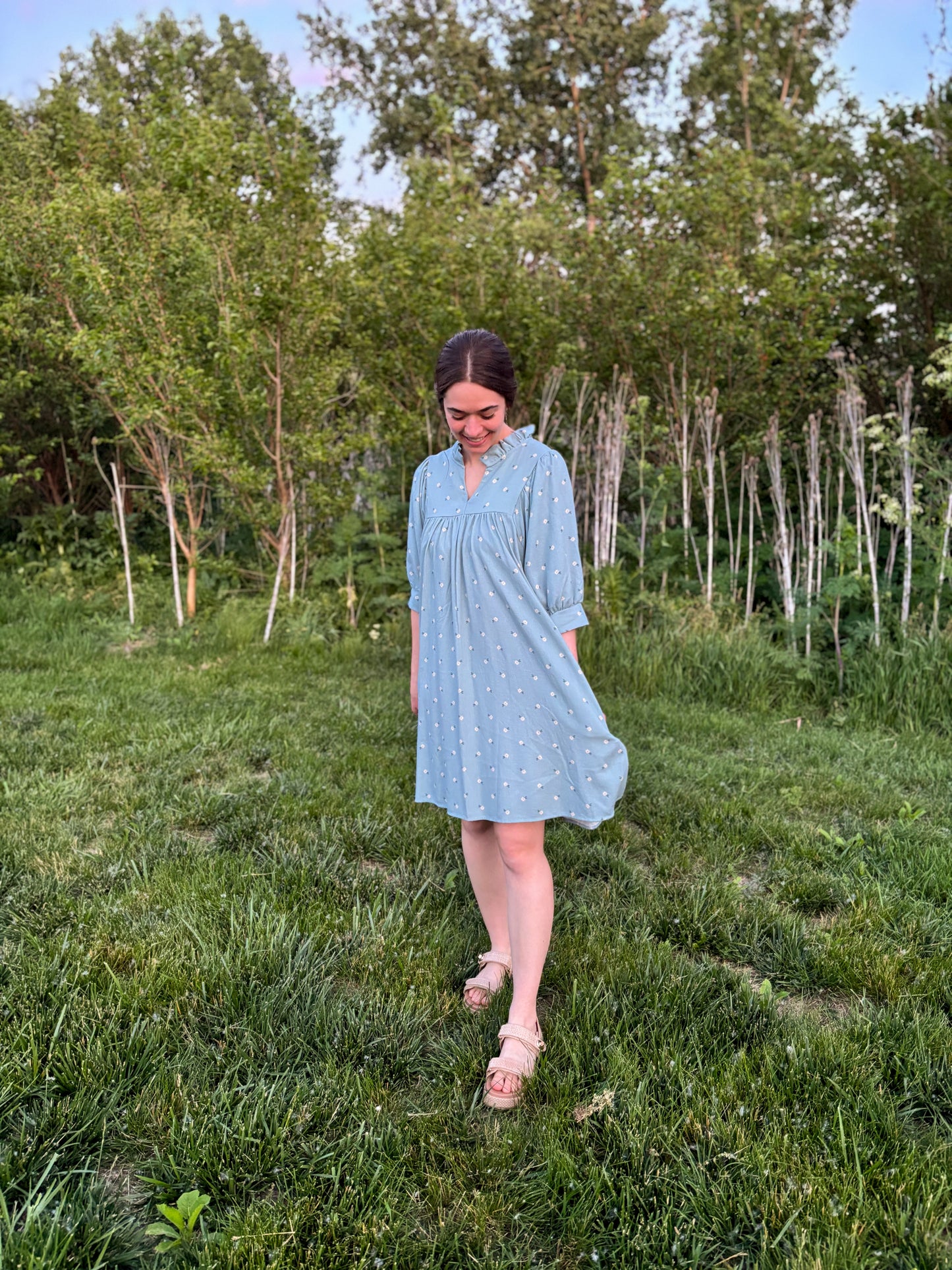 Daisey Linen Bubble Dress