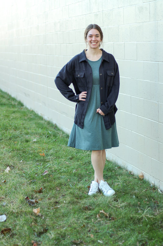 Brushed French Terry Shacket