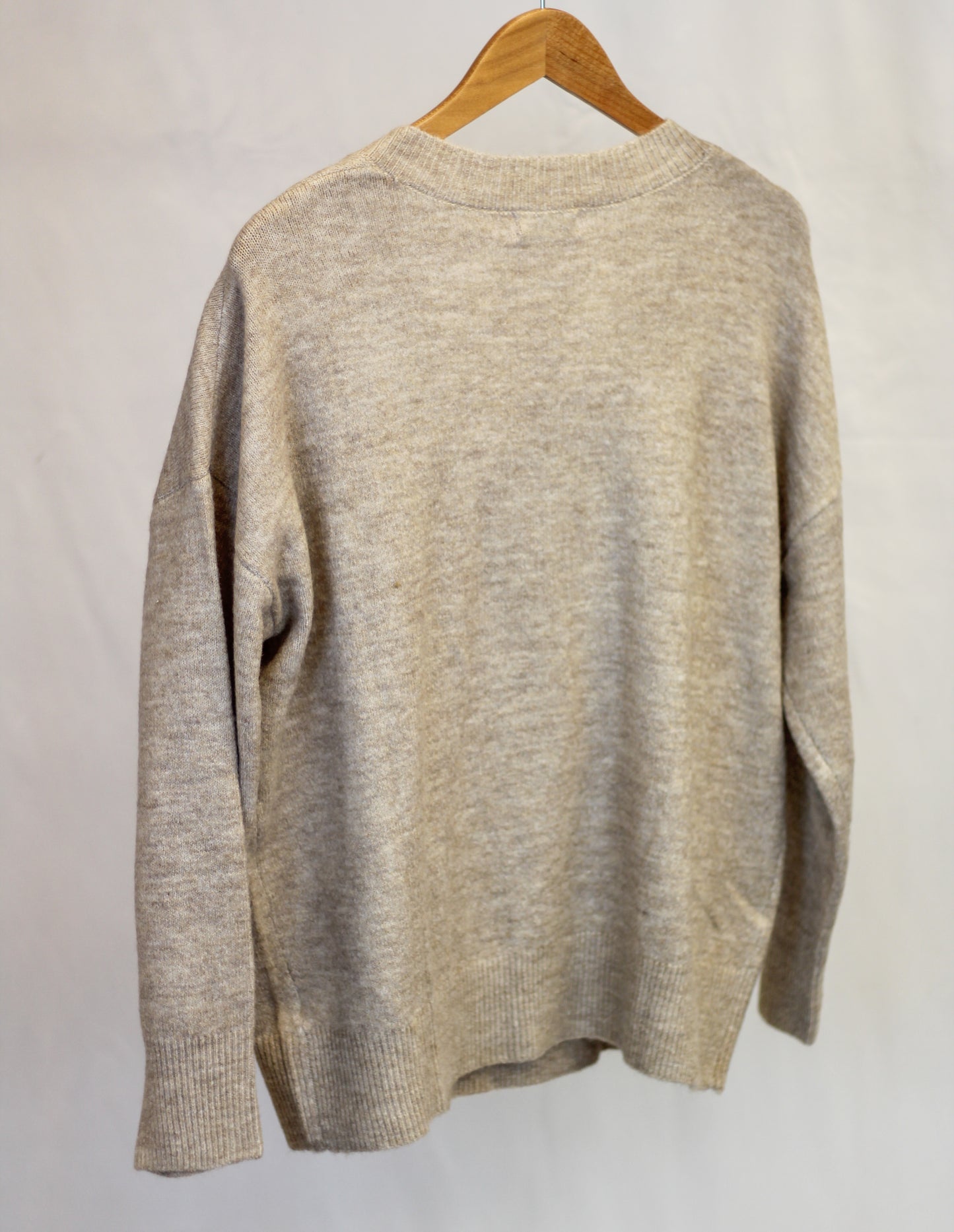 V-Neck Drop Shoulder Sweater