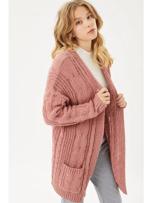 Super Soft Cable Knit Cardigan – Beloved Clothing Co.