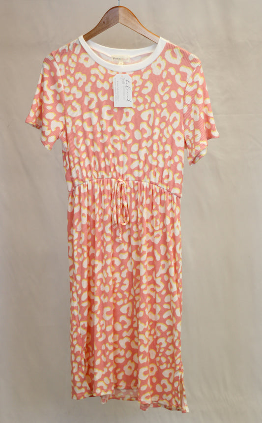 Leapord Print Midi Dress