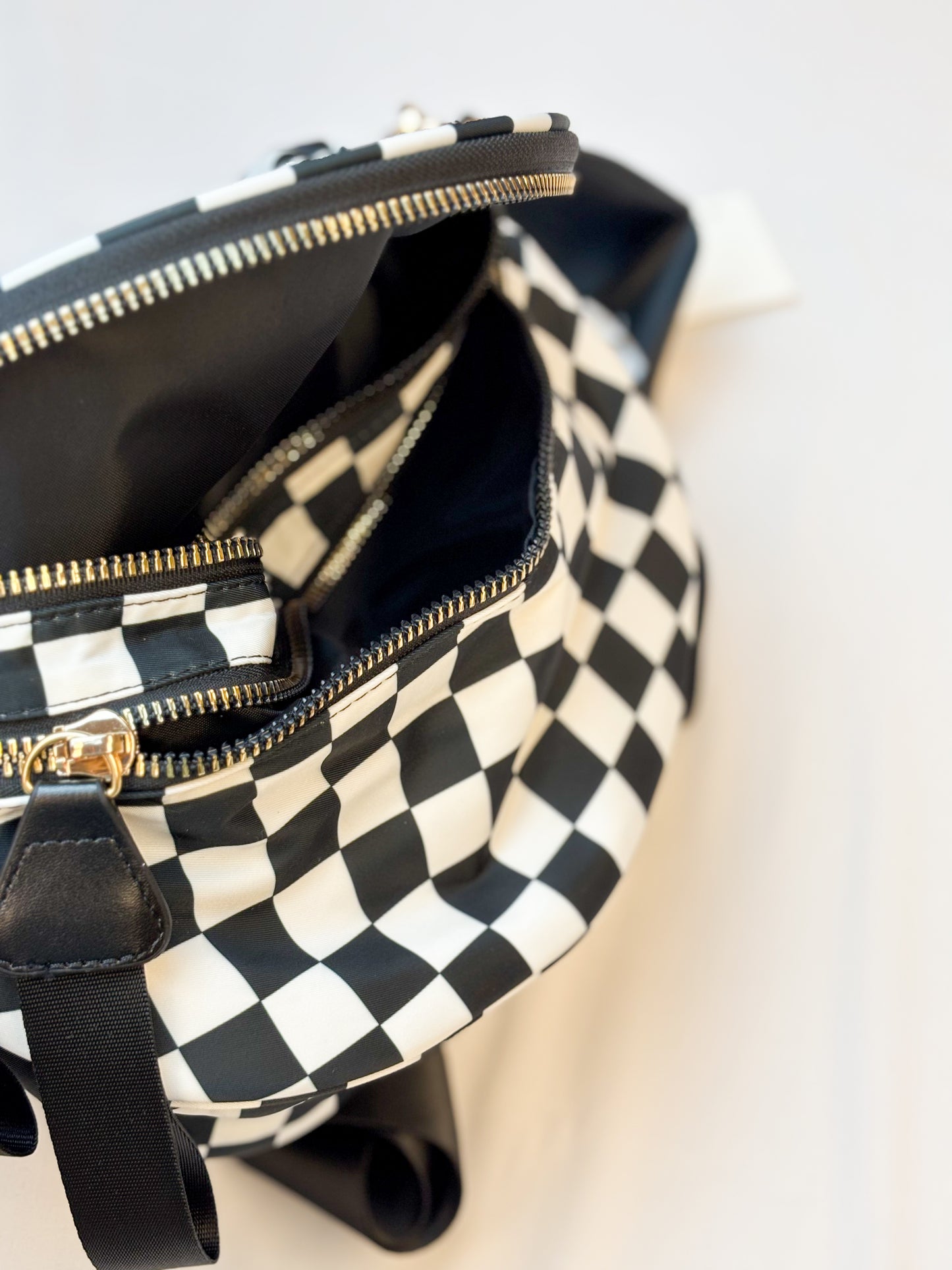 Checkered Crossbody Belt Bag