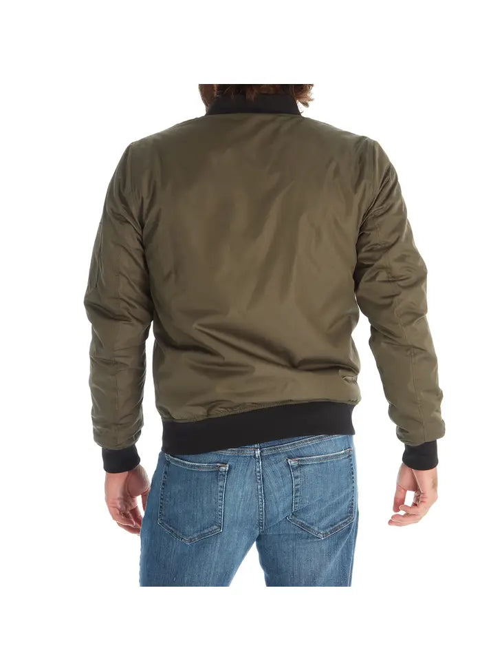 Lewis Sherpa Lined Bomber Jacket