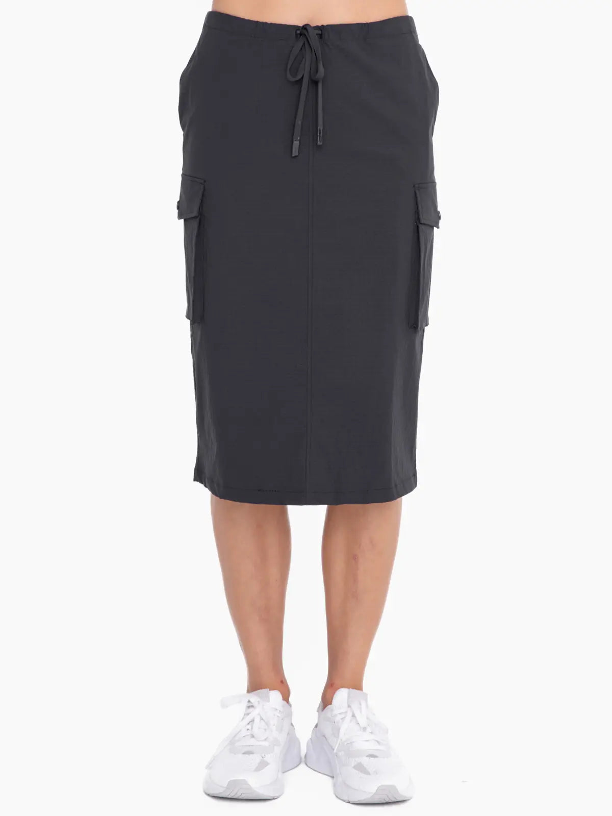 Adjustable Cargo Midi Skirt