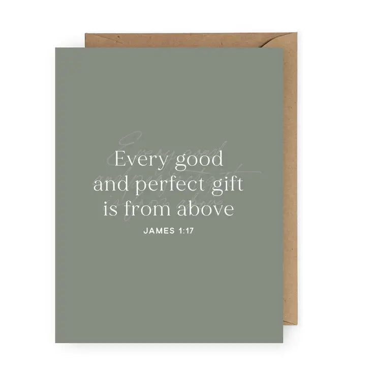 Every Good and Perfect Gift Christian Greeting Card