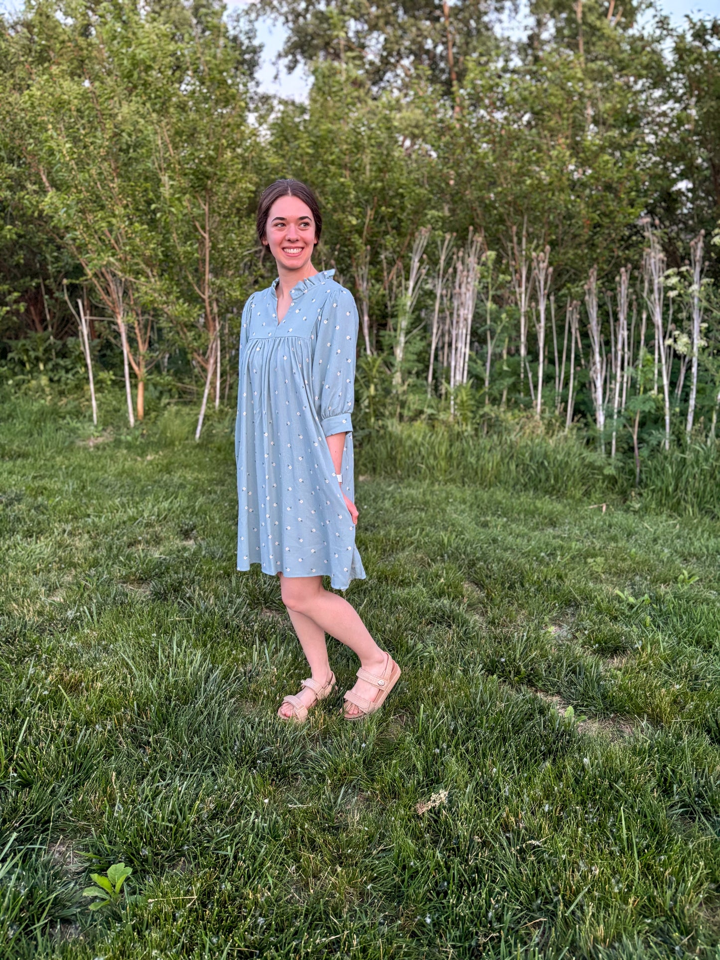 Daisey Linen Bubble Dress