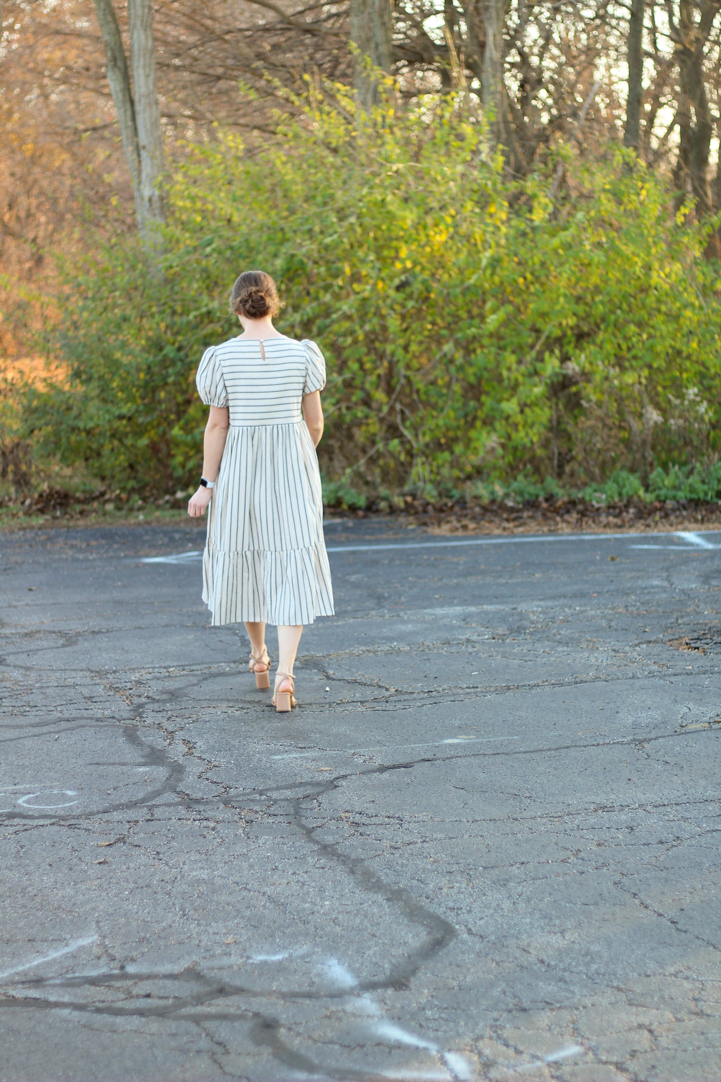 The "Everly" Striped Midi Dress