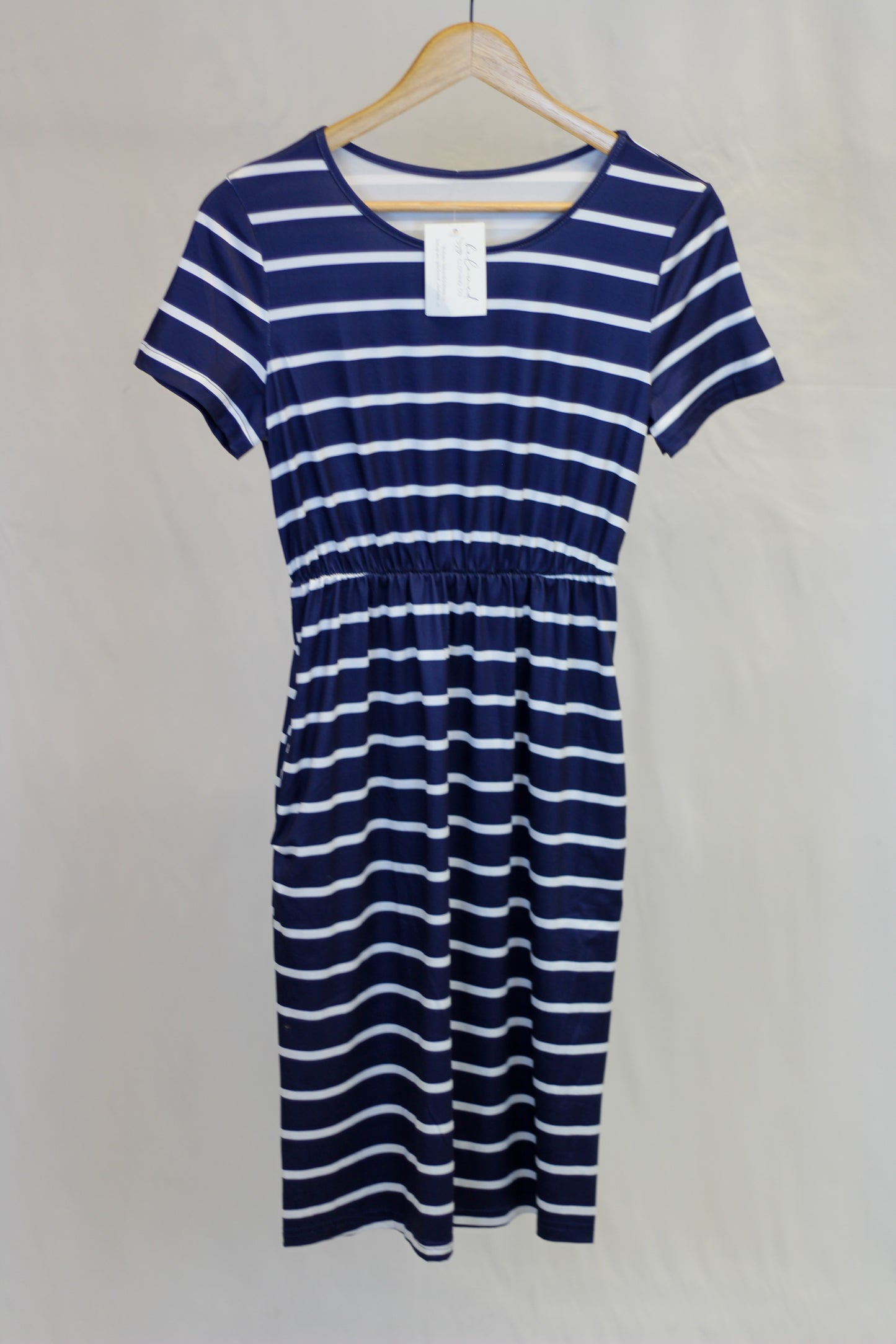 Navy + Striped Everyday Dress