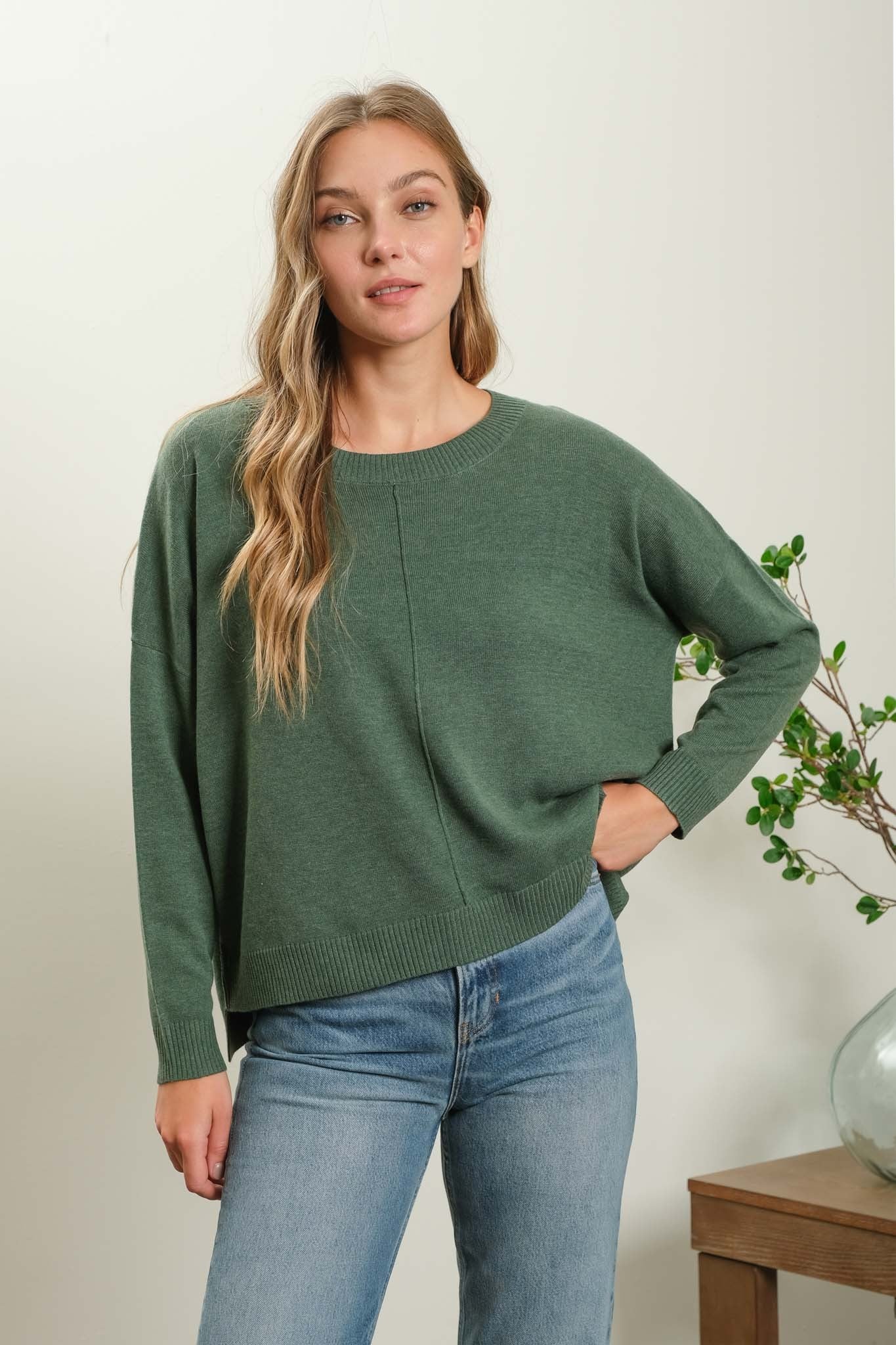 Cozy Extended Shoulder Sweater