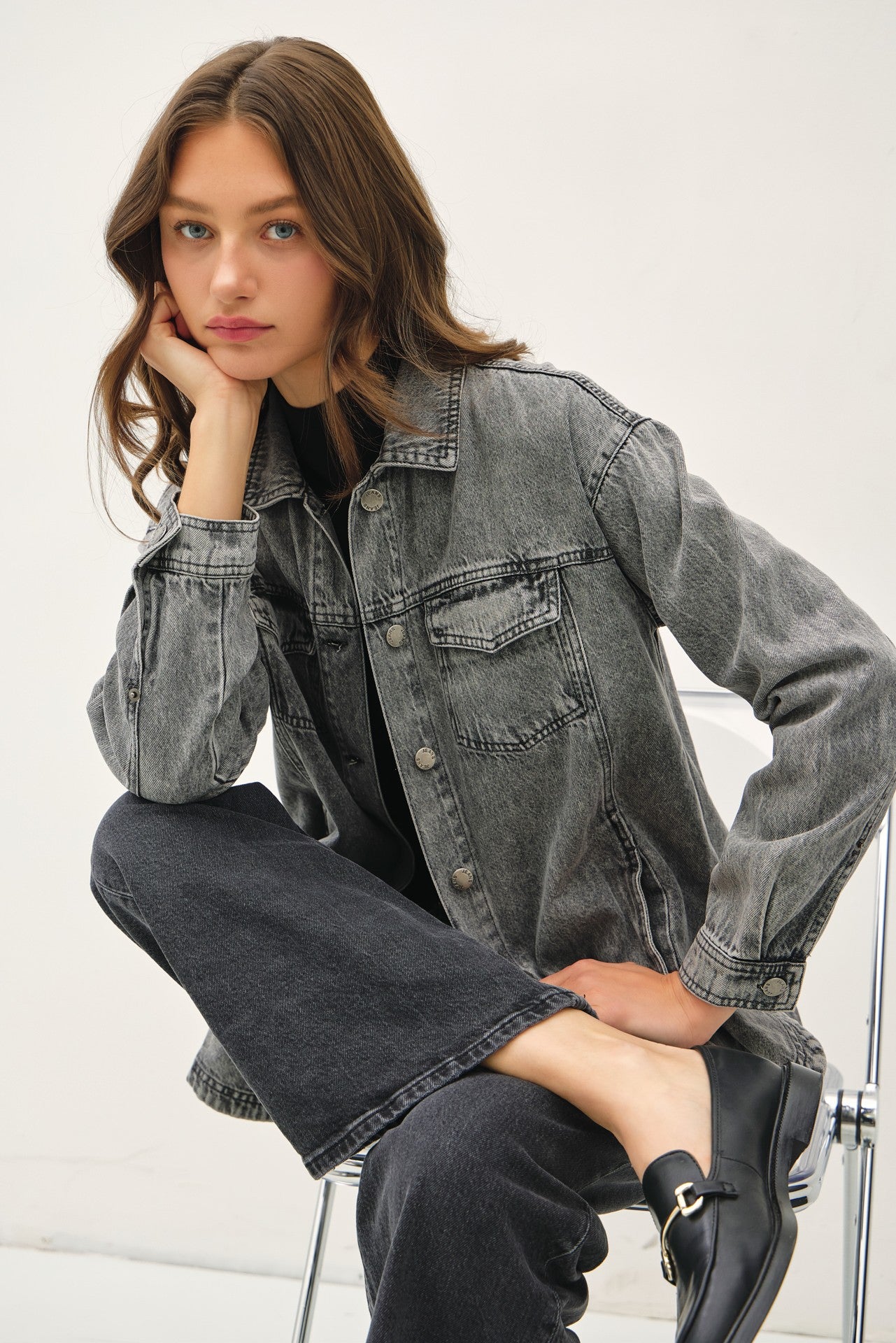 Classic Vintage Denim Tensel Jacket