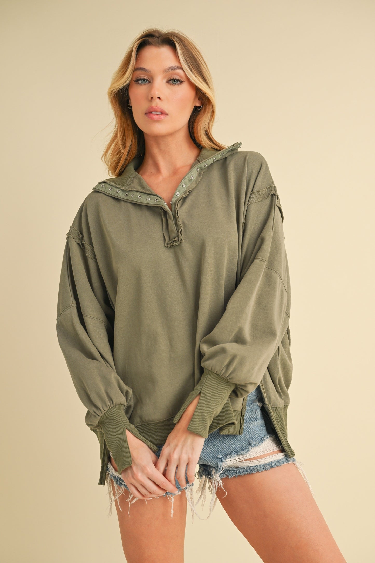 Tamika Henley Sweatshirt