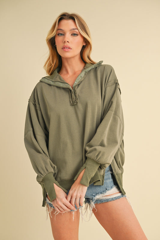 Tamika Henley Sweatshirt