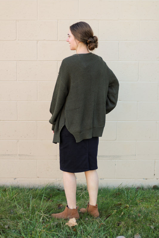 Solid Knit Cozy Cardigan