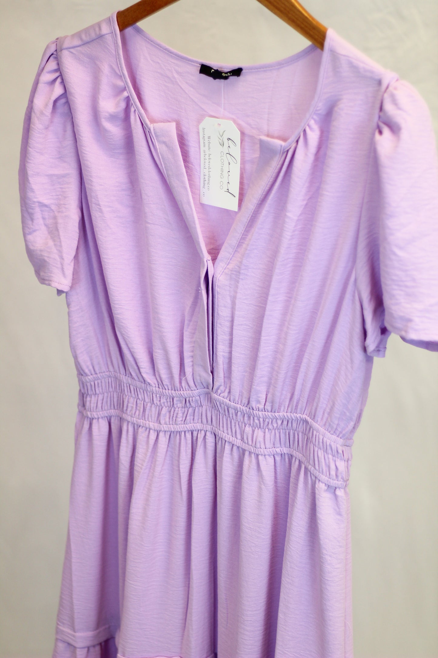 Lavender Tiered Maxi Dress