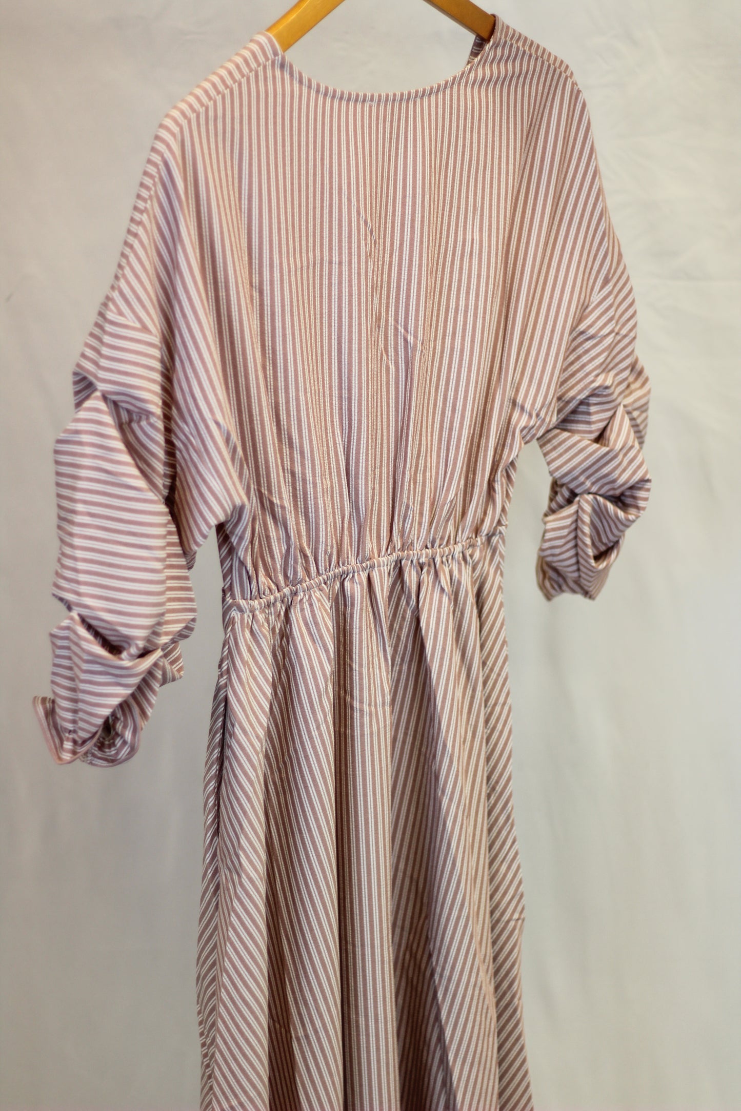 Pink Ruffle Sleeve Dress