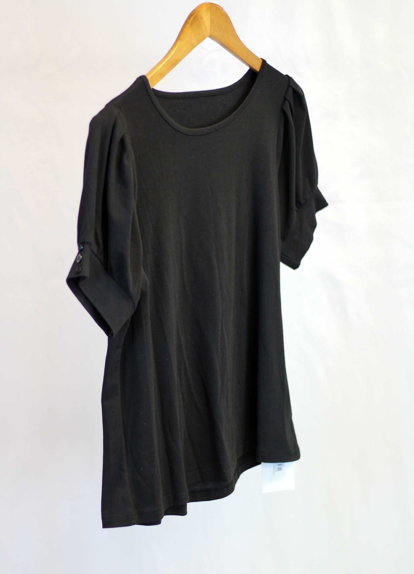 Puff Sleeve Crewneck Top