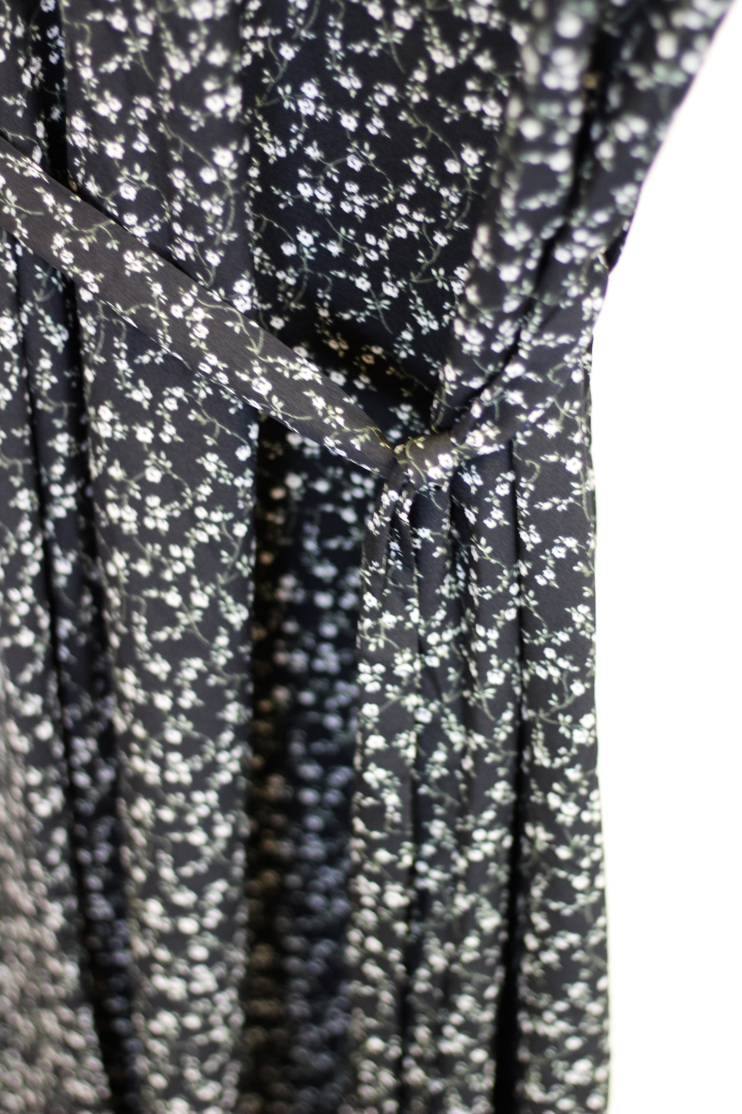 Floral Print Tie Midi Dress