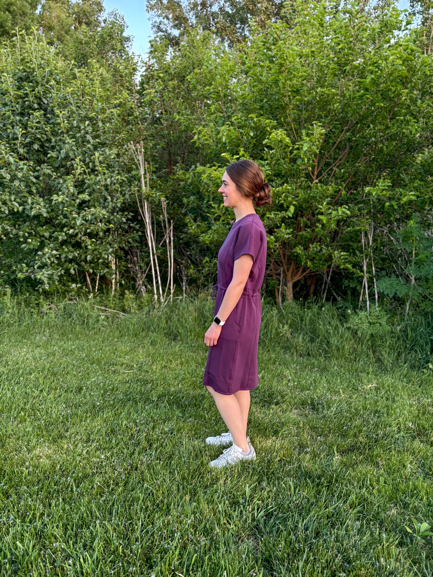 All Day Scuba Dress in Plum