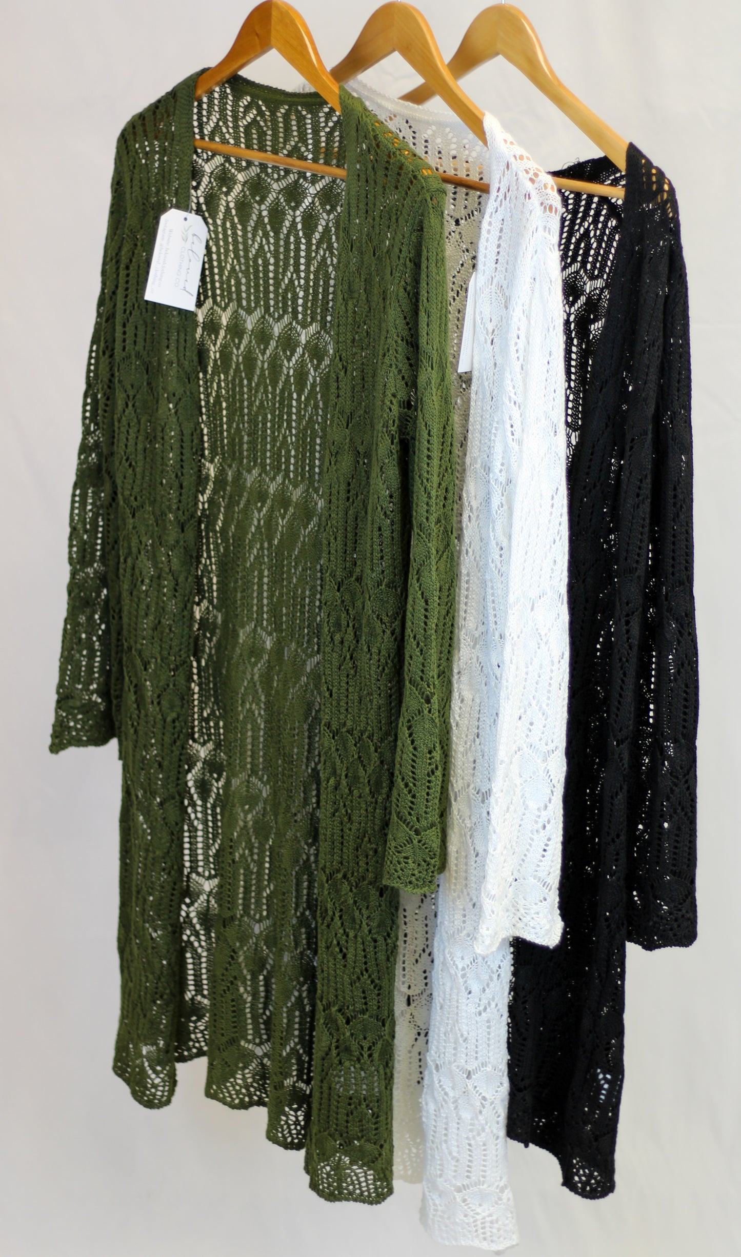 Lace Open Front Cardigan