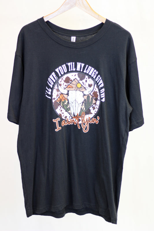 "I'll Love you Til My Lungs Give Out" Graphic Tee