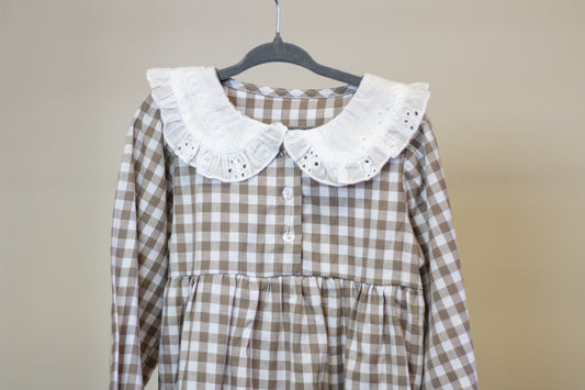 100% Cotton Plaid Toddler Dress