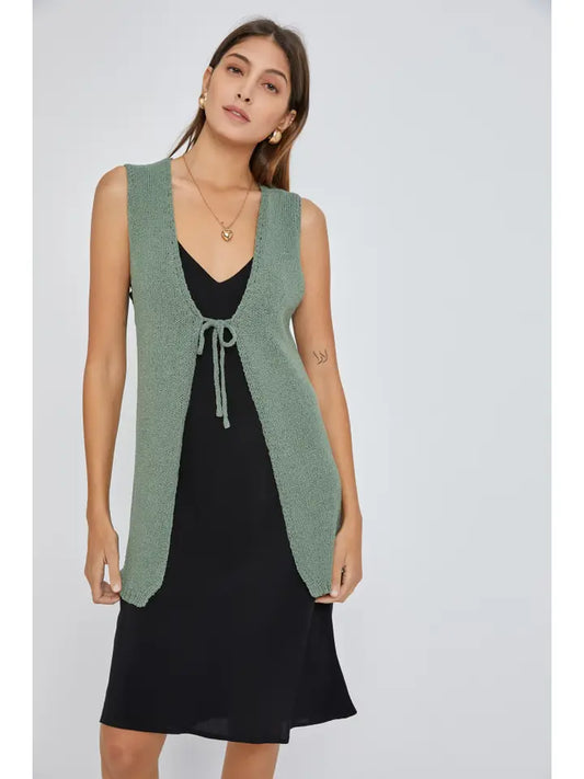Green Tie Sweater Vest