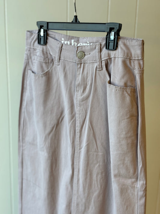 Stella Lilac Denim Maxi Skirt
