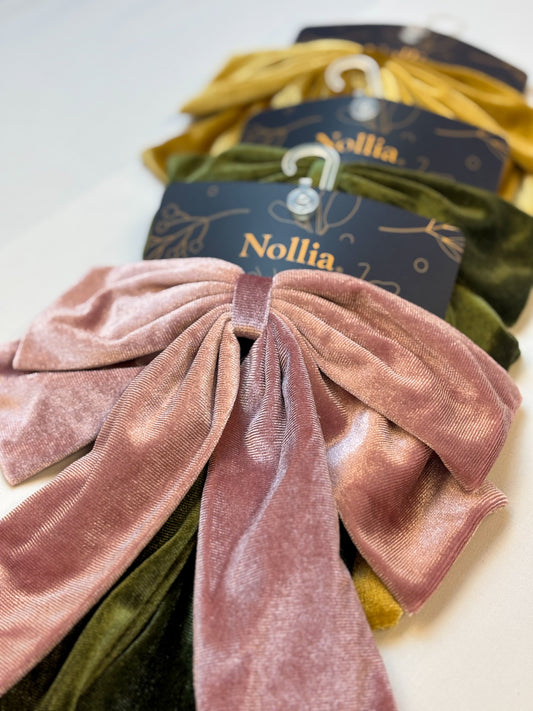 Velvet Ribbon Hair Bow