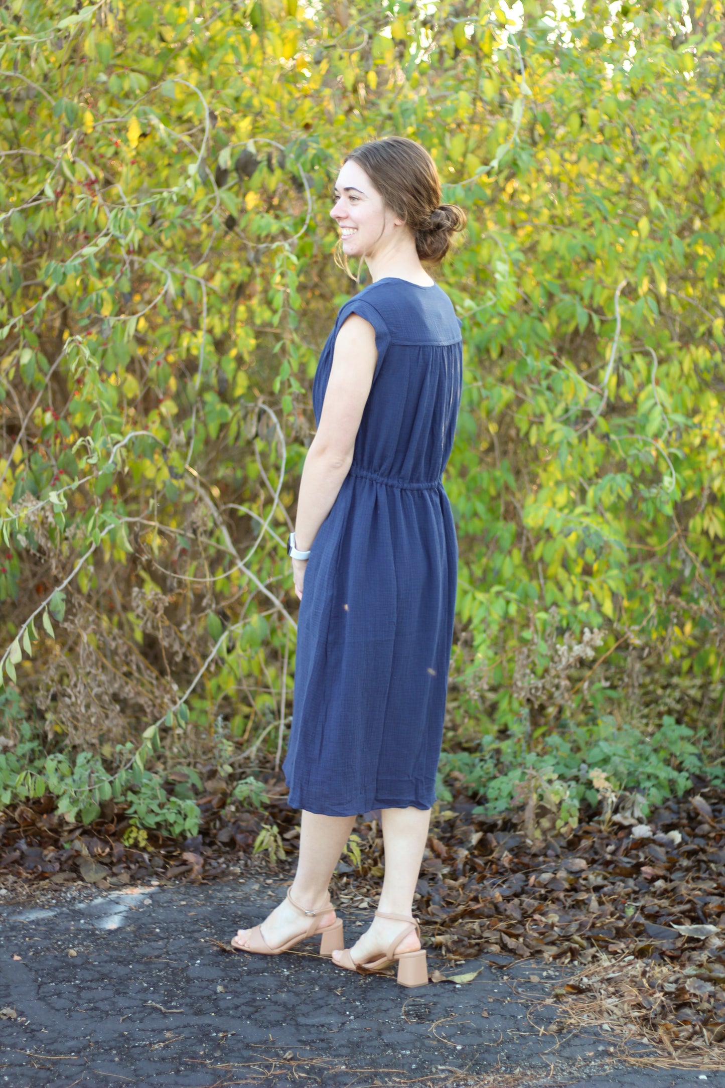 Navy Midi Dress